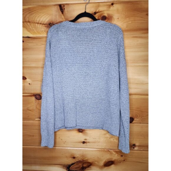 Moral Fiber Pullover Sweater Women's Plus Size 3X Gray Long Sleeve Light - Picture 7 of 8